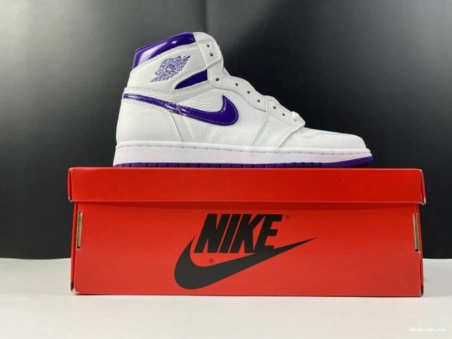 One Kick HIGH AIR CD0461-151 JORDAN PURPLE 1 RETRO COURT 0729